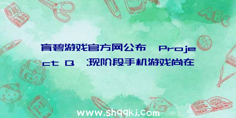 育碧游戏官方网公布《Project